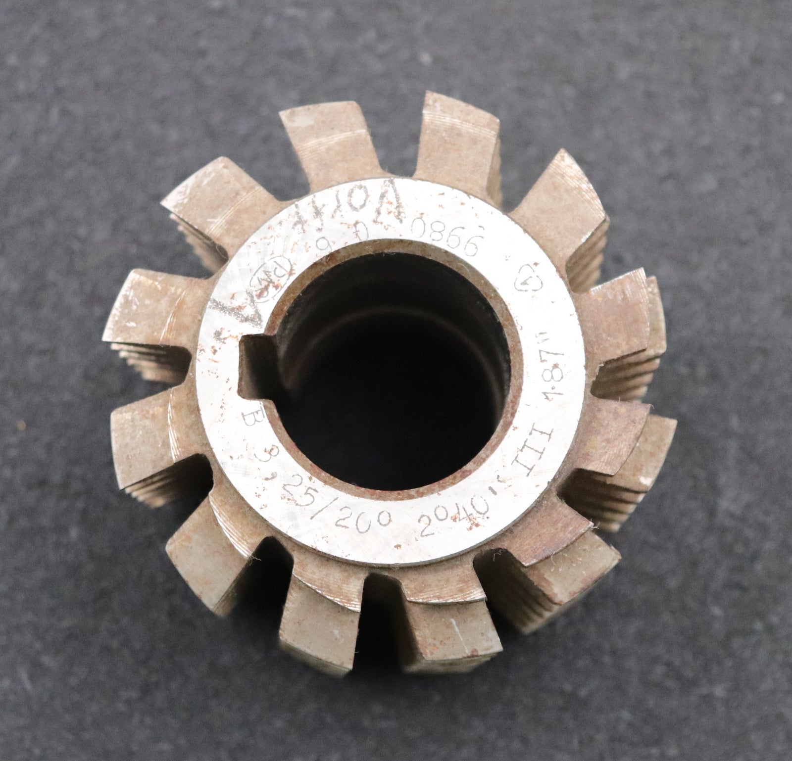 Bild des Artikels PWS-Zahnrad-Wälzfräser-m=-3,25mm-EGW-20°-BPIII-DIN-3972-Ø81x70xØ32mm-LKN