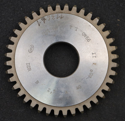 Bild des Artikels PWS-Scheibenschneidrad-m=-2,5mm-EGW-20°-Z=-40-BP-II-Ø105x15xØ1-1/4"-Qualität-B
