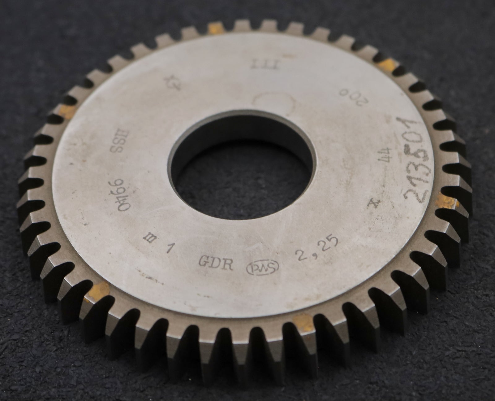 Bild des Artikels PWS-Scheibenschneidrad-m=-2,25mm-EGW-20°-Z=-44-BP-III-Ø103x12xØ1-1/4"-gebraucht