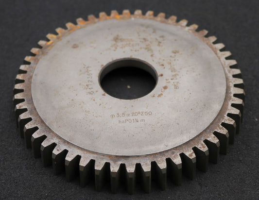 Bild des Artikels LORENZ-Scheibenschneidrad-m=-3,5mm-EGW-20°-Z=-50-haP0-1-1/6m-BPI-Ø182x23xØ1-3/4"