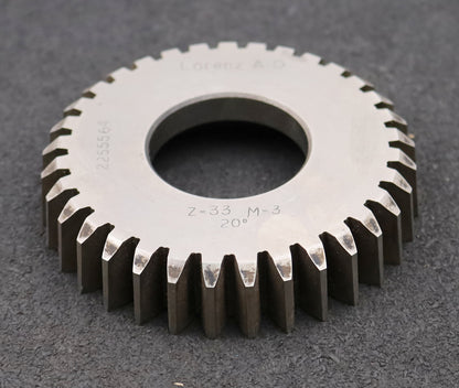 Bild des Artikels LORENZ-Scheibenschneidrad-m=-3mm-EGW-20°-Z=-33-Ø107x16xØ1-3/4"-gebraucht