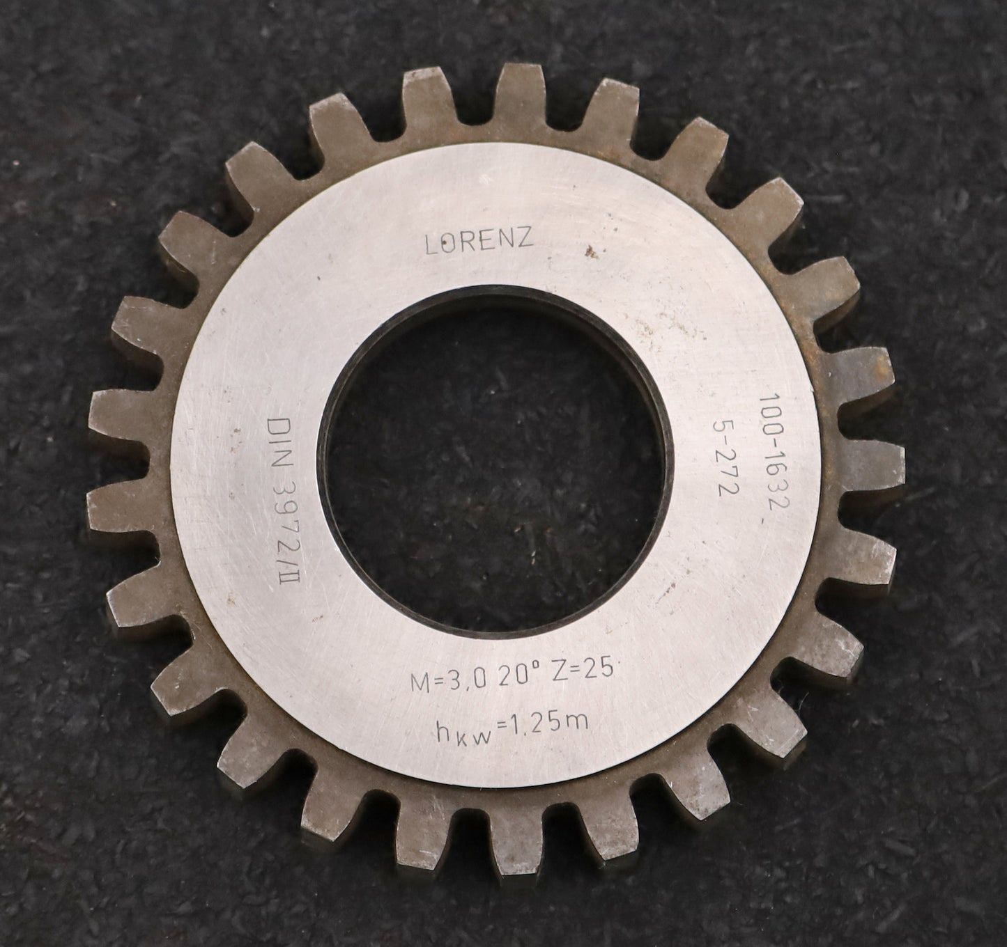 Bild des Artikels LORENZ-Scheibenschneidrad-m=-3mm-EGW-20°-Z=-25-hkw=-1,25m-BP-II-Ø78x13xØ1-1/4"