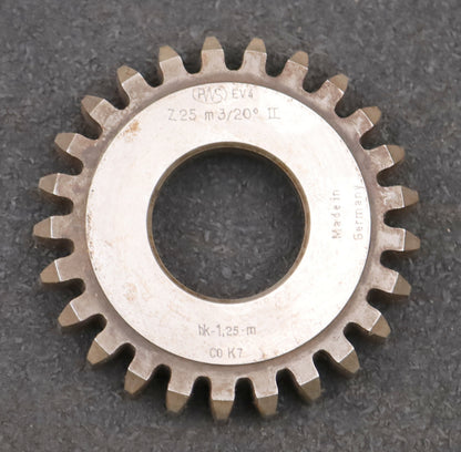 Bild des Artikels PWS-Scheibenschneidrad-m=-3mm-EGW-20°-Z=-25-hk=-1,25m-BP-II-Ø82x15xØ1-1/4"