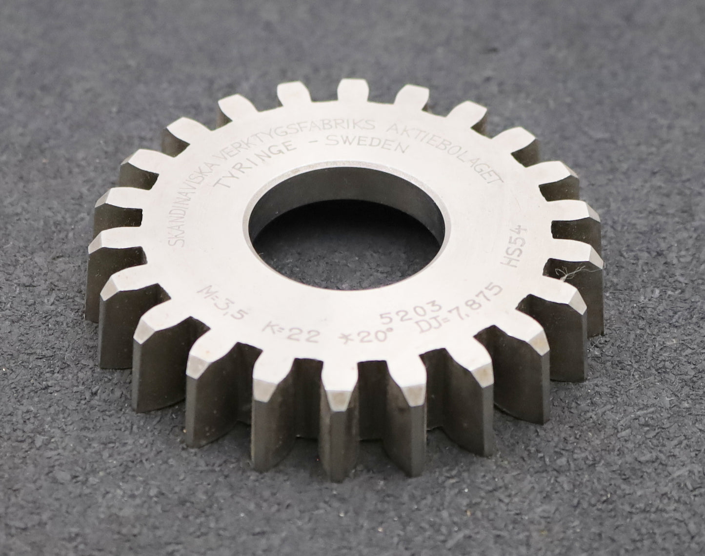 Bild des Artikels SVA-Scheibenschneidrad-m=-3,5mm-EGW-20°-Z=-22-DJ=-7,875-Ø86x16xØ1-1/4"-HS54