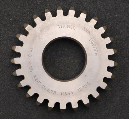 Bild des Artikels SVA-Scheibenschneidrad-m=-3mm-EGW-20°-Z=-25-DJ=-6,75-Ø83x14xØ1-1/4"-HS54