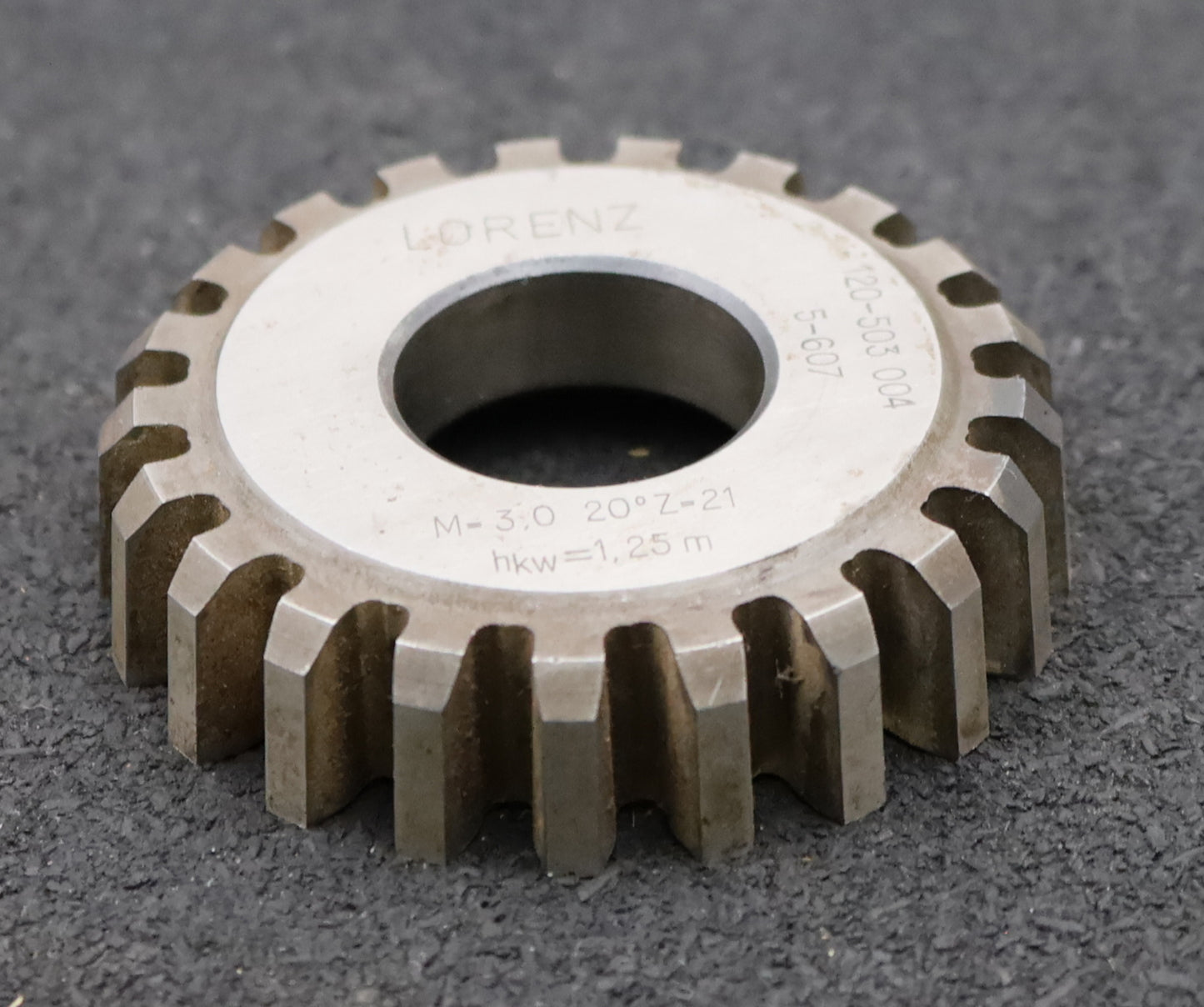 Bild des Artikels LORENZ-Scheibenschneidrad-m=-3mm-EGW-20°-Z=-21-hkw=-1,25m-Ø67x16xØ25mm-gebraucht