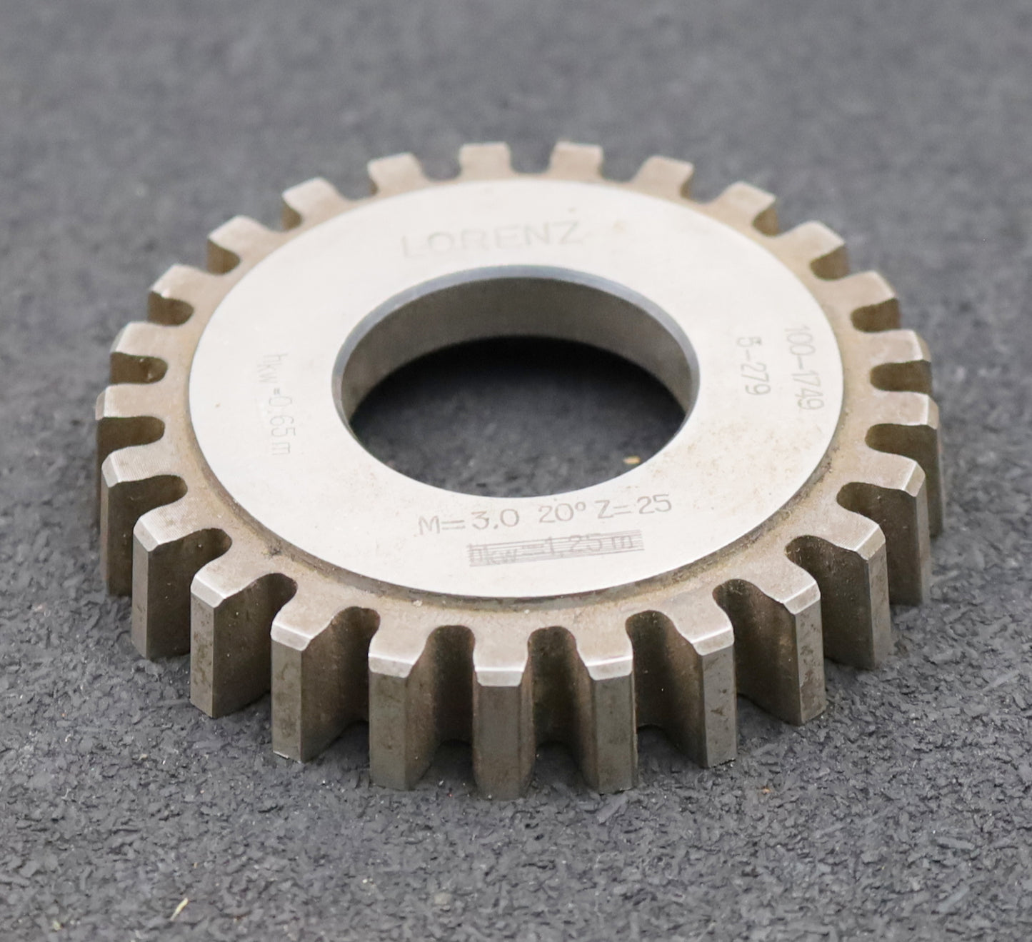 Bild des Artikels LORENZ-Scheibenschneidrad-m=-3mm-EGW-20°-Z=-25-hkw=-0,65m-Ø79x15xØ1-1/4"