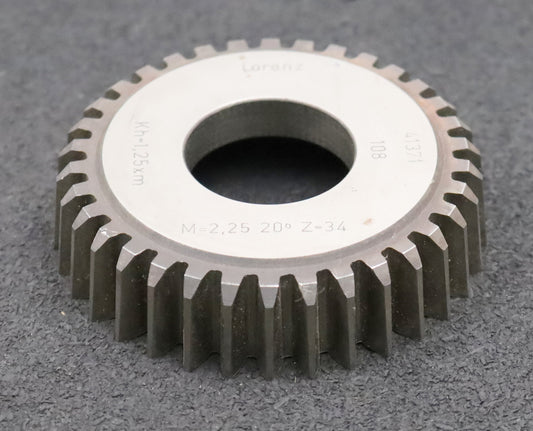 Bild des Artikels LORENZ-Scheibenschneidrad-m=-2,25mm-EGW-20°-Z=-34-Kh=-1,25xm-Ø83x21xØ1-1/4"