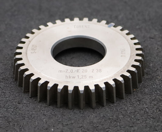 Bild des Artikels LORENZ-Scheibenschneidrad-m=-2,0mm-EGW-20°-Z=-38-Kh=-1,25m-Ø81x13xØ1-1/4"