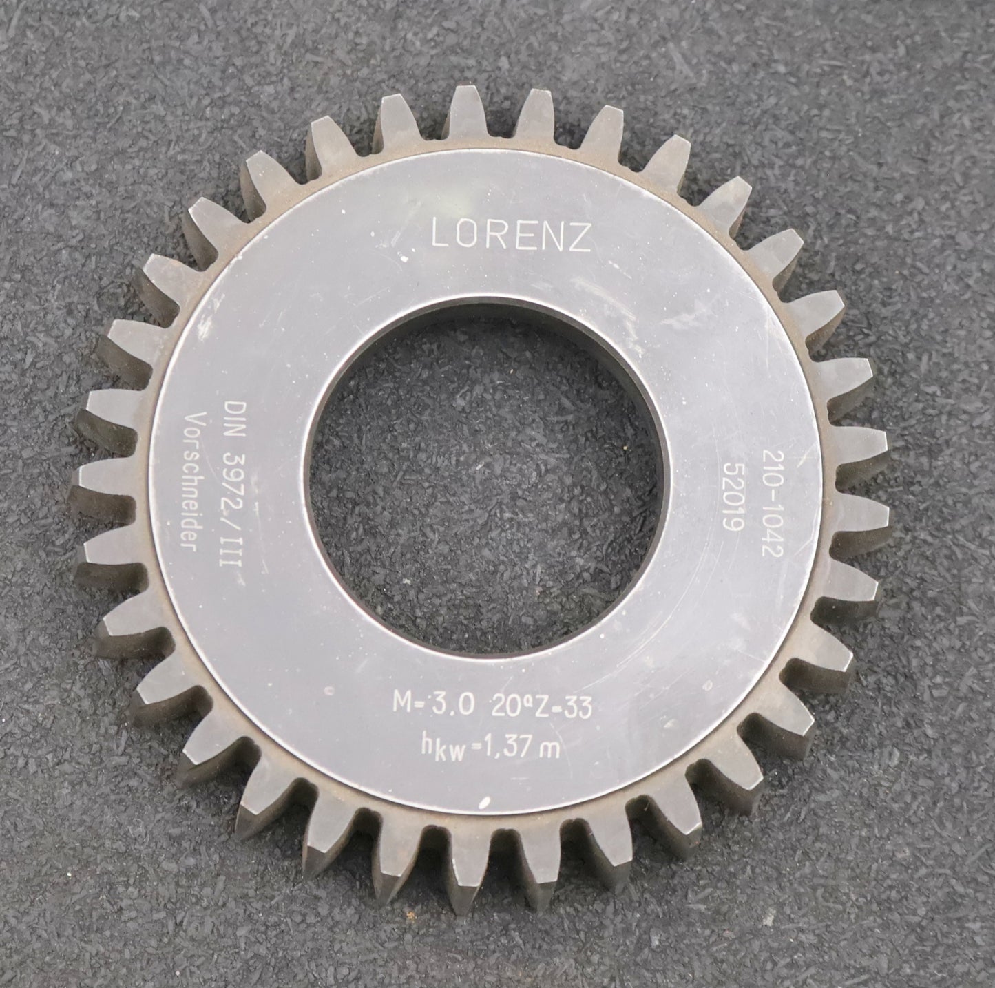 Bild des Artikels LORENZ-Scheibenschneidrad-Vorschneider-m=-3mm-EGW-20°-Z=-33-hkw=-1,37m-BP-III