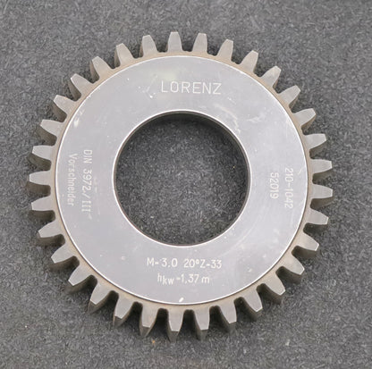 Bild des Artikels LORENZ-Scheibenschneidrad-Vorschneider-m=-3mm-EGW-20°-Z=-33-hkw=-1,37m-BP-III