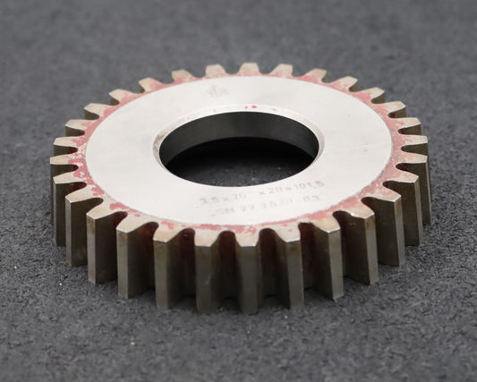 Bild des Artikels TOS-Scheibenschneidrad-m=-3,5mm-EGW-20°-Z=-29-Ø108x20xØ1-3/4"---ein-Abschlag