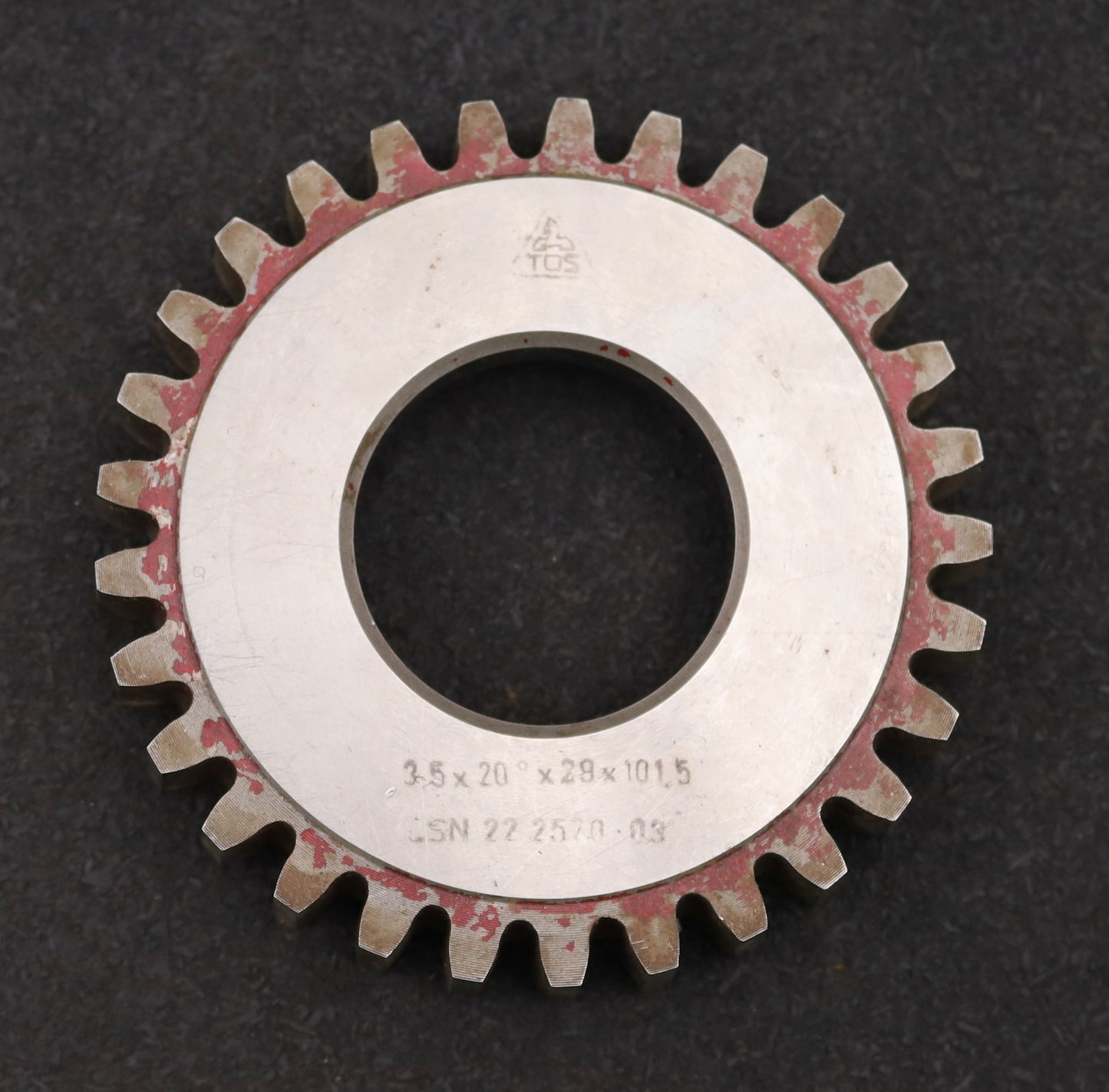 Bild des Artikels TOS-Scheibenschneidrad-m=-3,5mm-EGW-20°-Z=-29-Ø108x20xØ1-3/4"---ein-Abschlag