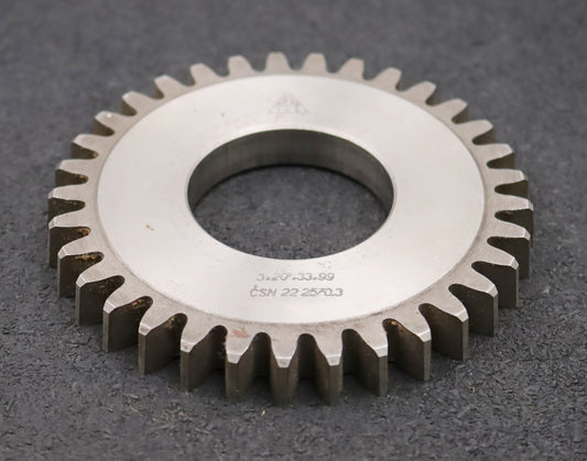 Bild des Artikels TOS-Scheibenschneidrad-m=-3mm-EGW-20°-Z=-33-Ø106x12xØ1-3/4"-gebraucht