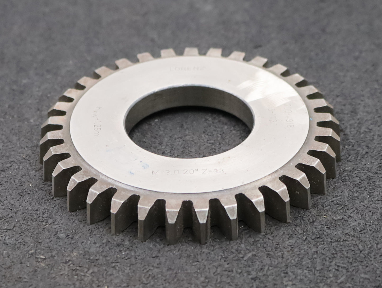 Bild des Artikels LORENZ-Scheibenschneidrad-m=-3,0mm-EGW-20°-Z=-33-hkw=-1,25m-Ø106x13xØ1-3/4"