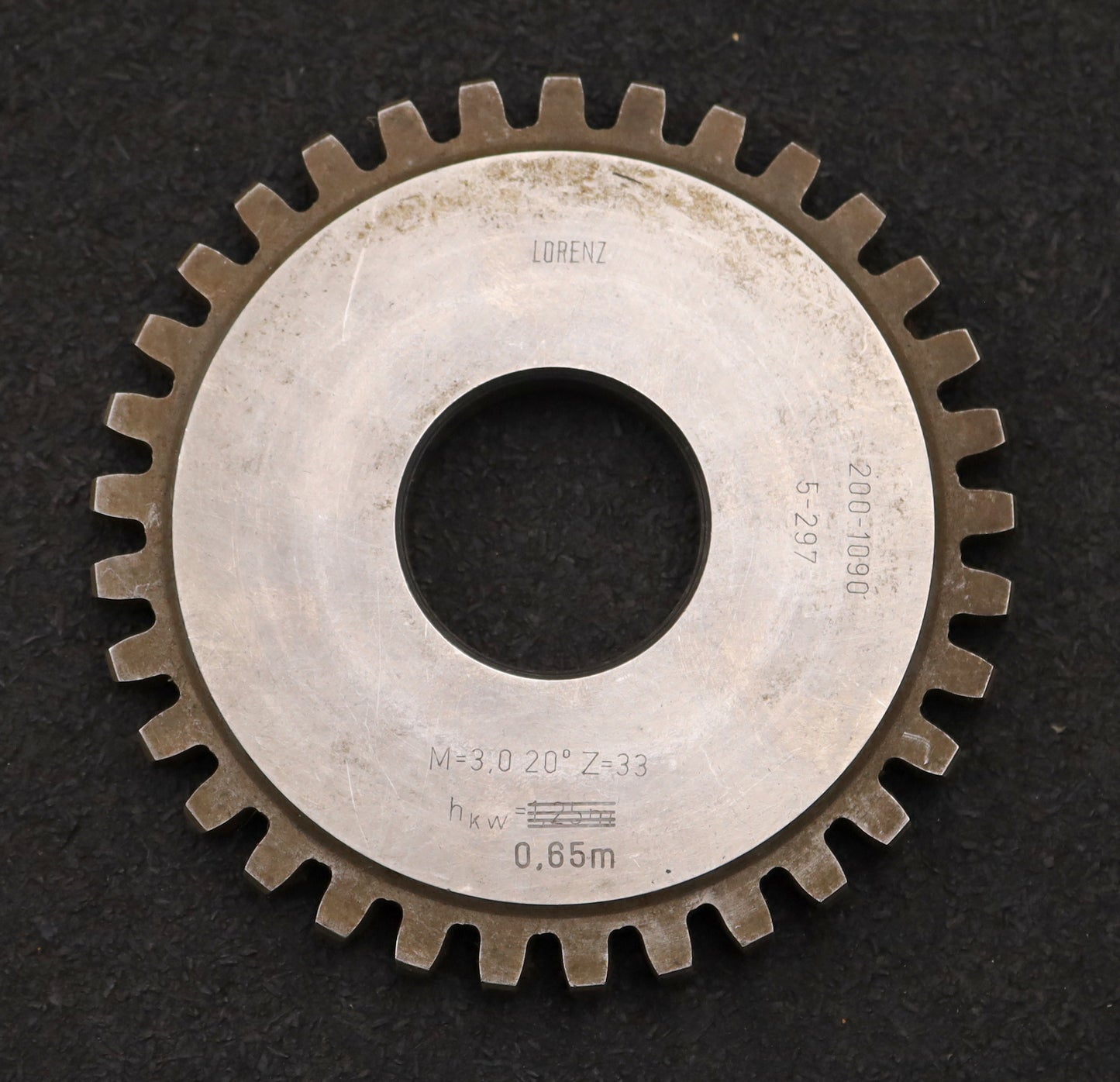 Bild des Artikels LORENZ-Scheibenschneidrad-m=-3,0mm-EGW-20°-Z=-33-hkw=-0,65m-Ø101x10xØ1-1/4"