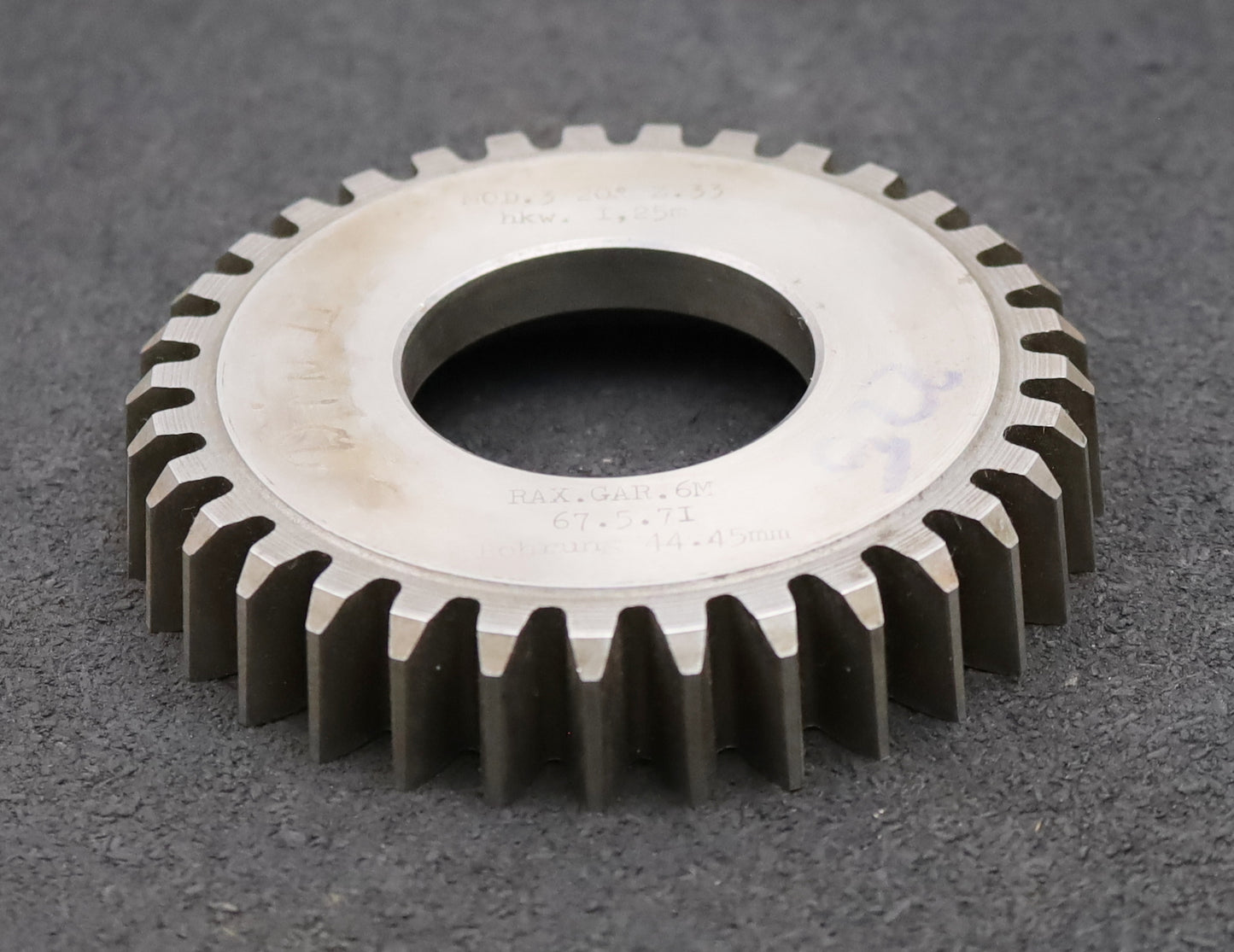 Bild des Artikels RAXA-GARANT-Scheibenschneidrad-m=-3mm-EGW-20°-Z=-33-hkw=-1,25m-Ø107x20xØ1-3/4"