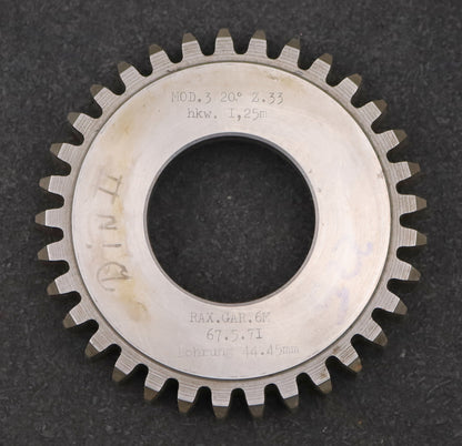 Bild des Artikels RAXA-GARANT-Scheibenschneidrad-m=-3mm-EGW-20°-Z=-33-hkw=-1,25m-Ø107x20xØ1-3/4"