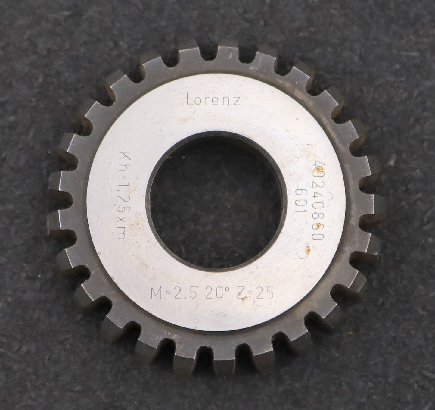 Bild des Artikels LORENZ-Scheibenschneidrad-m=-2,5mm-EGW-20°-Z=-25-hkw=-1,25xm-Ø66x15xØ25mm