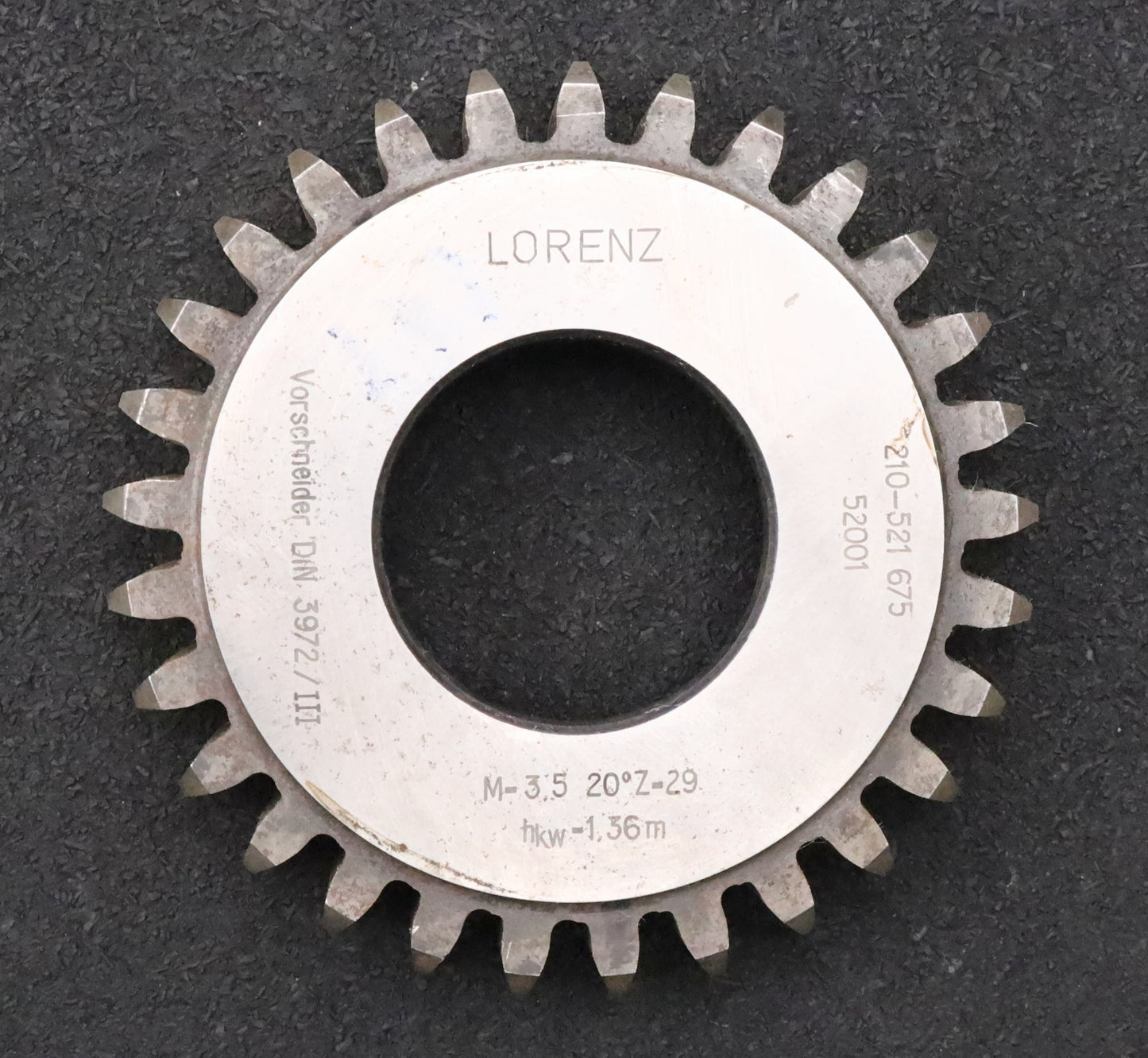 Bild des Artikels LORENZ-Scheibenschneidrad-Vorschneider-m=-3,5mm-EGW-20°-Z=-29-hkw=-1,36m-BP-III