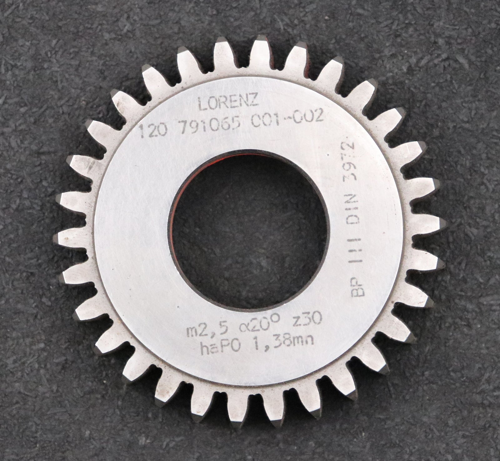 Bild des Artikels LORENZ-Scheibenschneidrad-m=-2,5mm-EGW-20°-Z=-30-haP0=-1,38m-BP-III-DIN3972