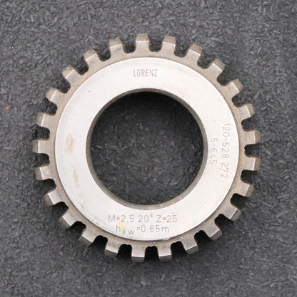 Bild des Artikels LORENZ-Scheibenschneidrad-m=-2,5mm-EGW-20°-Z=-25-hkw=-0,65m-Ø67x21xØ1-1/4''