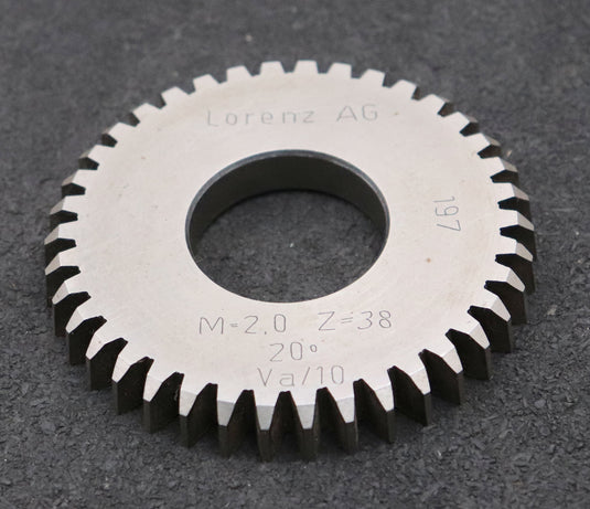 Bild des Artikels LORENZ-Scheibenschneidrad-m=-2mm-EGW-20°-Z=-38-Ø80x10xØ1-1/4''-gebraucht