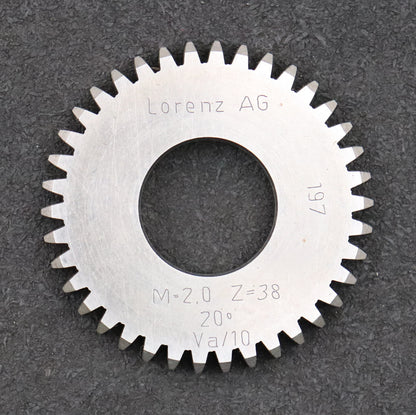 Bild des Artikels LORENZ-Scheibenschneidrad-m=-2mm-EGW-20°-Z=-38-Ø80x10xØ1-1/4''-gebraucht