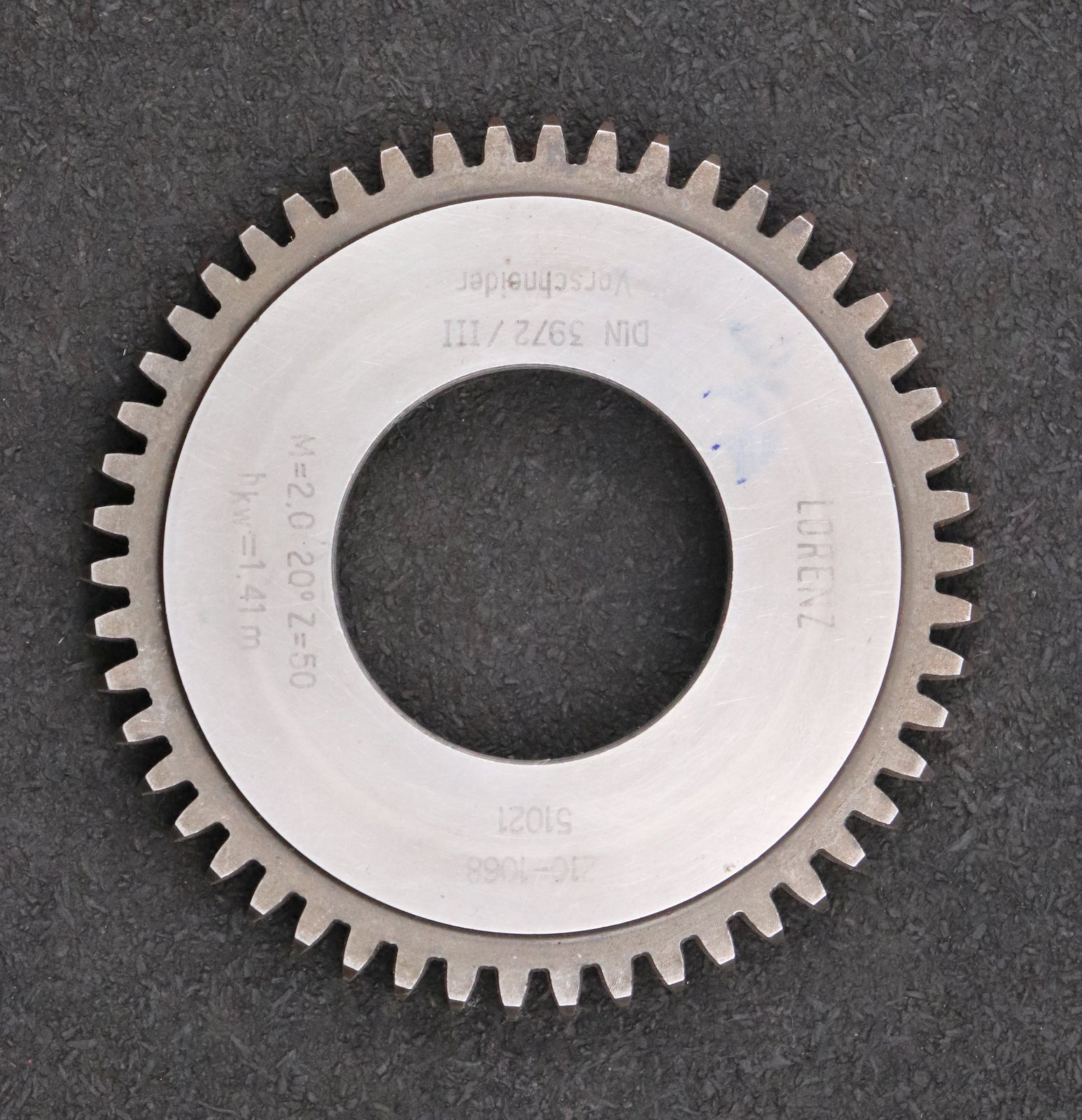 Bild des Artikels LORENZ-Scheibenschneidrad-Vorschneider-m=-2mm-EGW-20°-Z=-50-BP-III-DIN3972