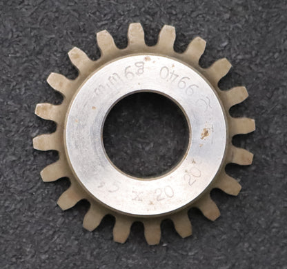 Bild des Artikels PWS-Glockenschneidrad-m=-2,5mm-EGW-20°-Z=-20-BP-II-Ø53x14xØ20mm-gebraucht