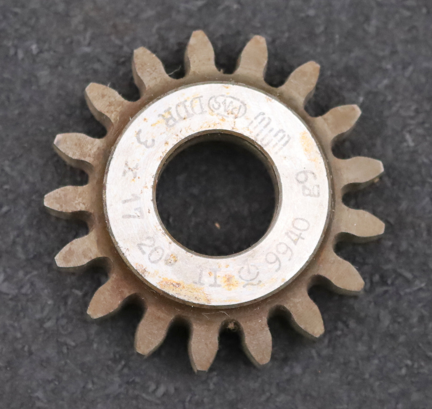 Bild des Artikels PWS-Glockenschneidrad-m=-3mm-EGW-20°-Z=-17-BP-II-Ø58x18xØ20mm-gebraucht