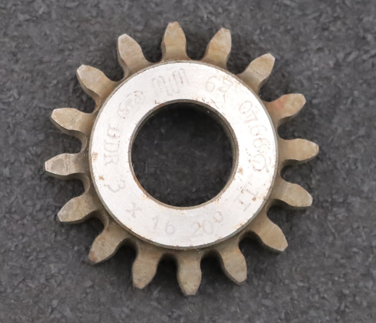 Bild des Artikels PWS-Glockenschneidrad-m=-3mm-EGW-20°-Z=-16-BP-II-Ø55x17xØ20mm-gebraucht