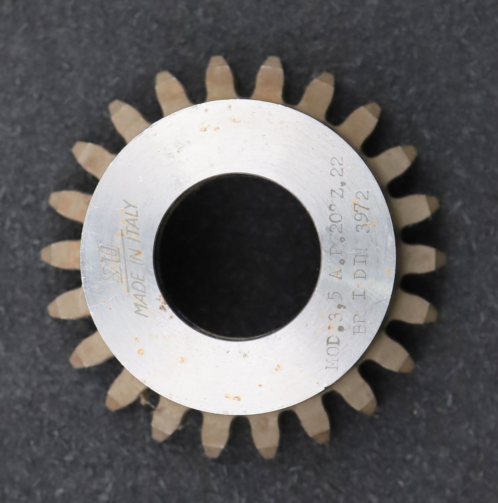 Bild des Artikels SU-Glockenschneidrad-m=-3,5mm-EGW-20°-Z=-22-BP-I-DIN3972-Ø85x37xØ1-1/4''