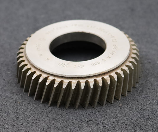 Bild des Artikels PWS-Scheibenschneidrad-mit-Treppenschliff-m=-2mm-EGW-20°-Z=-45-schrägverzahnt