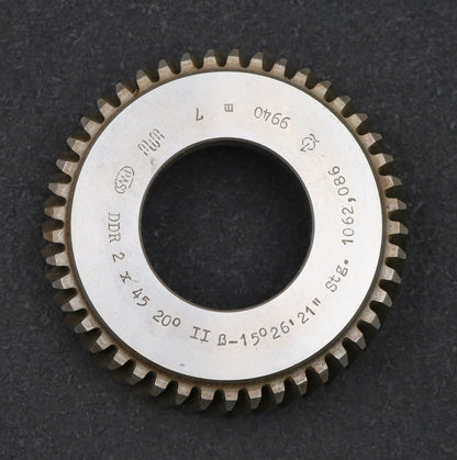Bild des Artikels PWS-Scheibenschneidrad-mit-Treppenschliff-m=-2mm-EGW-20°-Z=-45-schrägverzahnt