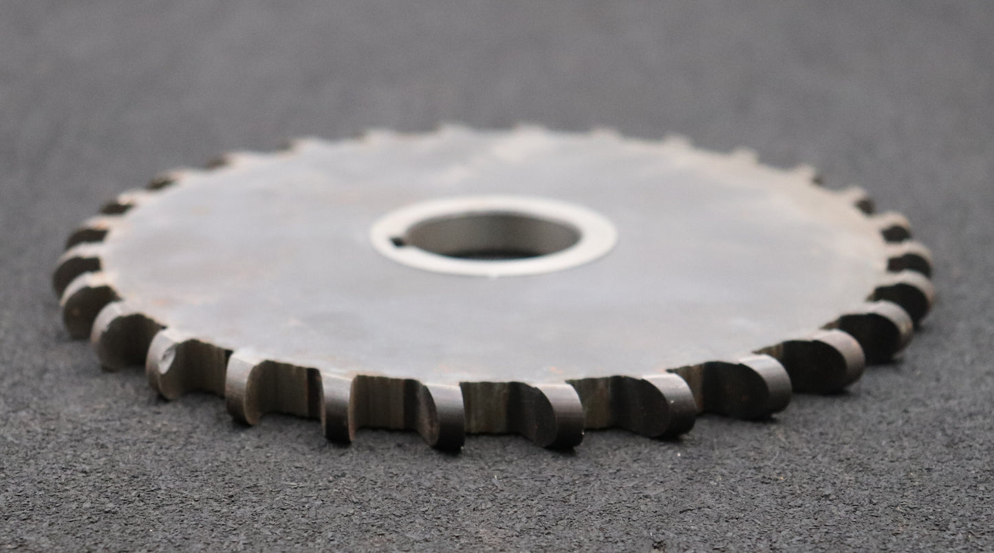 Bild des Artikels MAY-Halbrund-Formfräser-konvex-Radiusfräser-Radius-6mm-Ø196x12xØ40mm-HSS