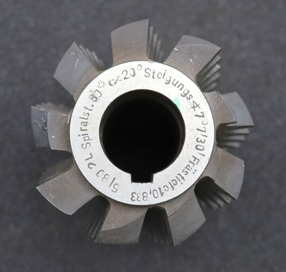 Bild des Artikels Schneckenrad-Wälzfräser-worm-wheel-hob-m=-5,0mm-EGW-20°-TeilkreisØ-80mm