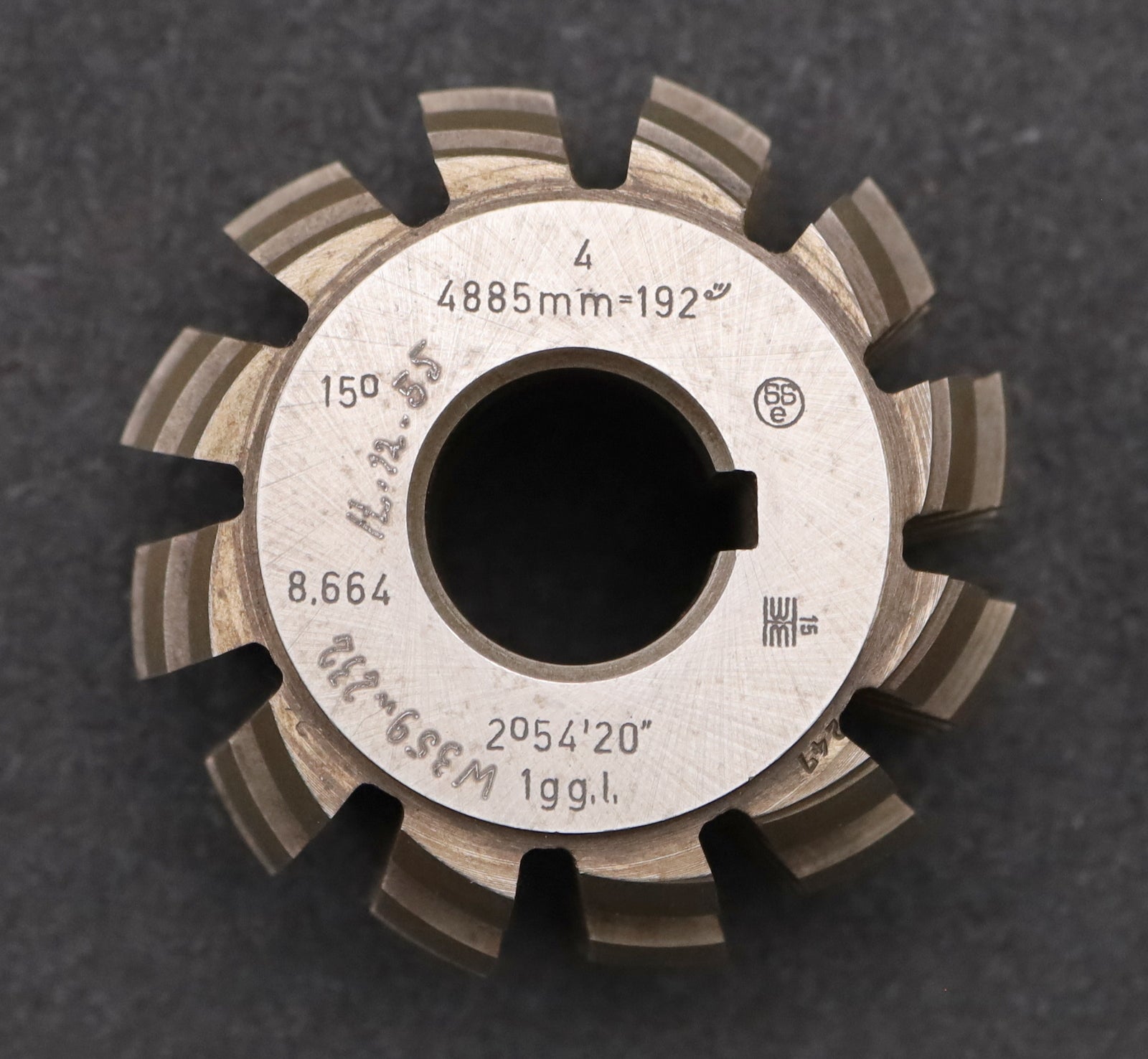 Bild des Artikels Schneckenrad-Wälzfräser-worm-wheel-hob-m=-4mm-15°EGW-Ø89x60x27mm-mit-LKN