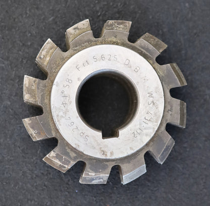 Bild des Artikels FETTE-Zahnrad-Wälzfräser-gear-hob-m=-2,5mm-EGW-20°-Frästiefe-5,625