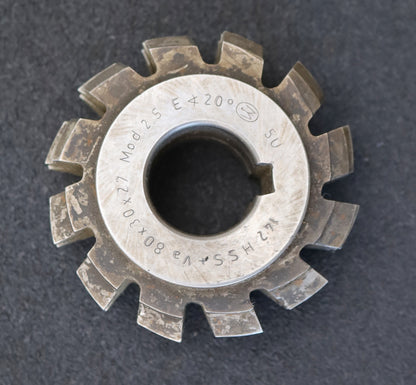 Bild des Artikels FETTE-Zahnrad-Wälzfräser-gear-hob-m=-2,5mm-EGW-20°-Frästiefe-5,625