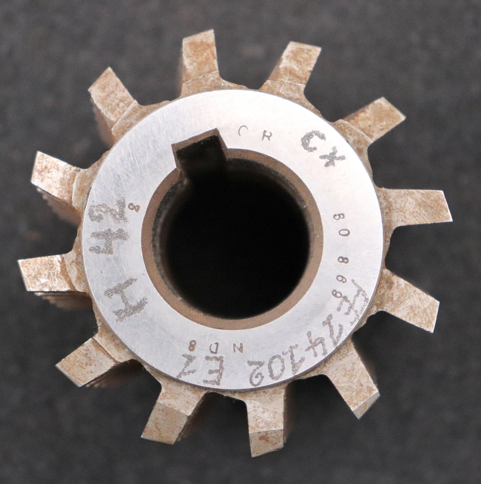 Bild des Artikels Zahnrad-Wälzfräser-gear-hob-m=-3,5mm-EGW-20°-Ø73x76xØ27mm-mit-LKN-1gg.-Rechts