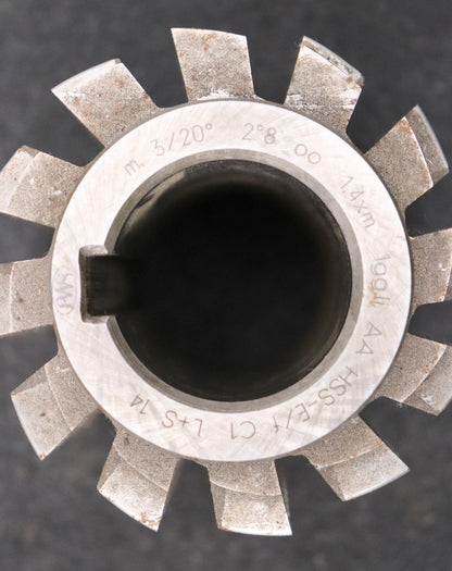 Bild des Artikels PWS-Zahnrad-Wälzfräser-gear-hob-m=-3,0mm-EGW-20°-Ø90x96xØ40mm-mit-LKN-1gg.-Links