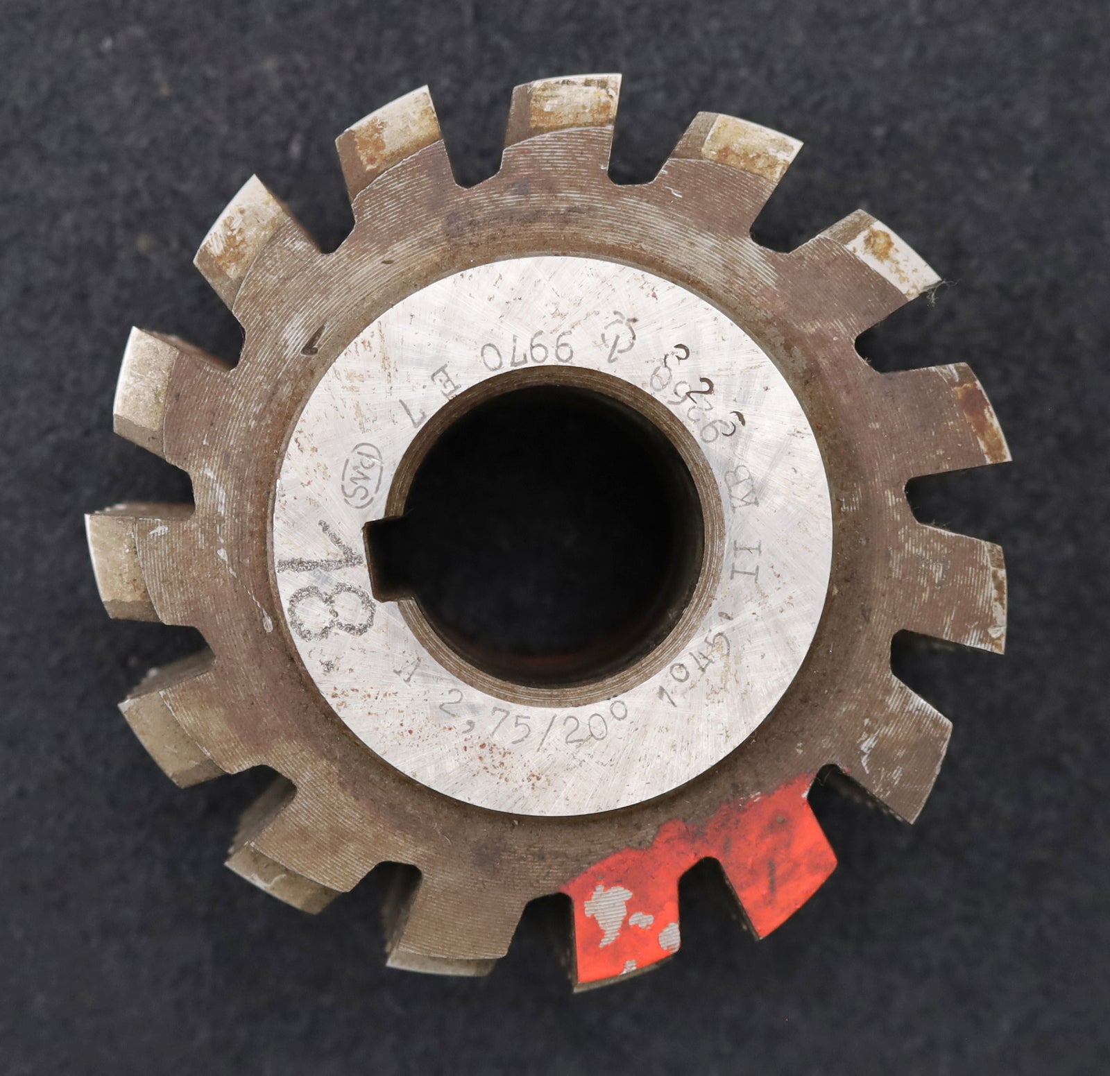 Bild des Artikels PWS-Zahnrad-Wälzfräser-gear-hob-m=-2,75mm-EGW-20°-BPII-DIN-3972-Ø100x55xØ32mm