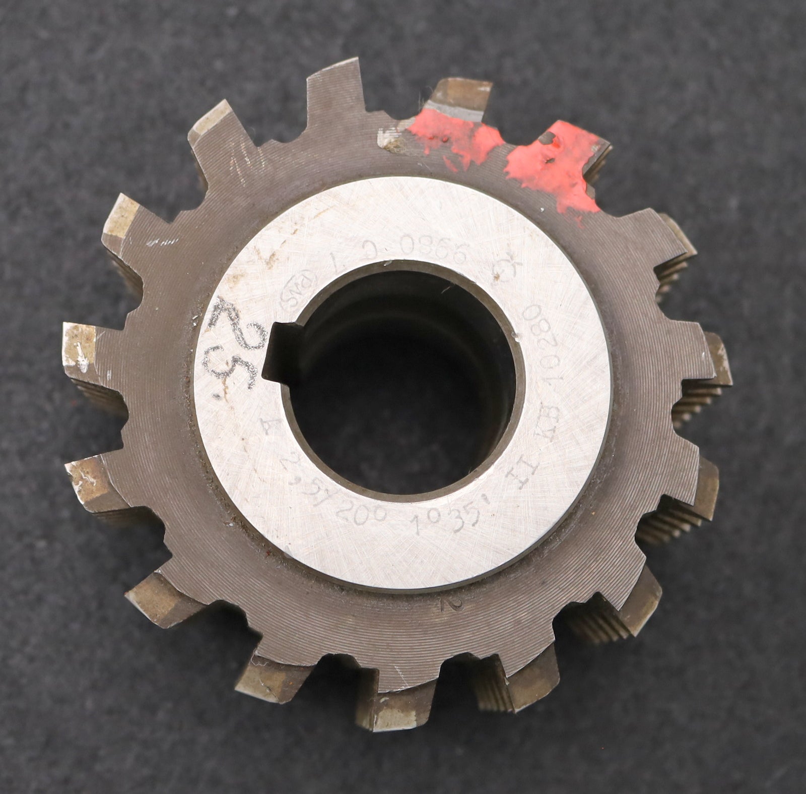Bild des Artikels PWS-Zahnrad-Wälzfräser-gear-hob-m=-2,5mm-EGW-20°-Ø100x55xØ32mm-BPII-DIN-3972