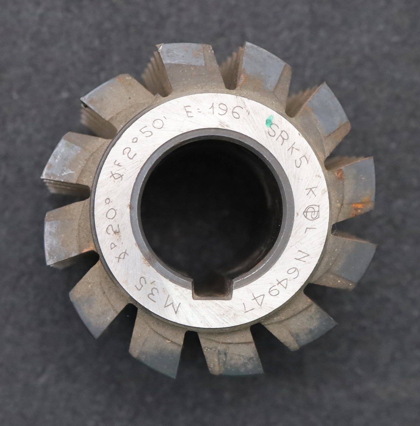 Bild des Artikels KL-Zahnrad-Wälzfräser-gear-hob-m=-3,5mm-EGW-20°-Ø80x69xØ32mm-mit-LKN-1gg.-Rechts