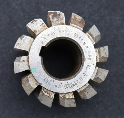 Bild des Artikels Zahnrad-Wälzfräser-gear-hob-m=-3,0mm-EGW-20°-BPII-nach-DIN-3972-Ø81x70xØ32mm