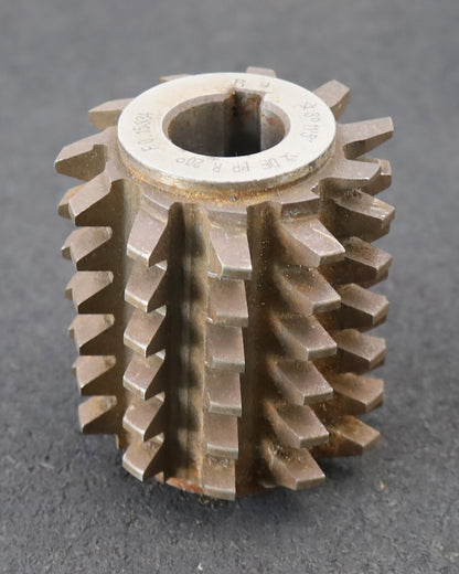 Bild des Artikels Zahnrad-Wälzfräser-gear-hob-m=-4,0mm-EGW-20°-Ø80x91xØ27mm-mit-LKN-1gg.-Links