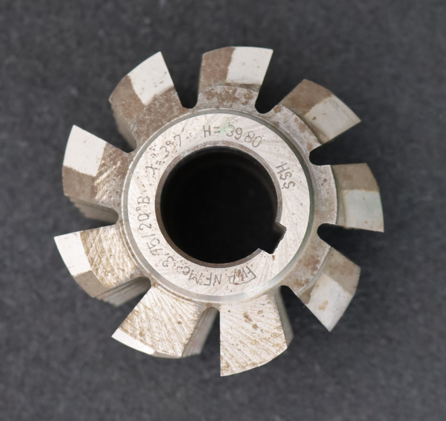 Bild des Artikels Zahnrad-Wälzfräser-gear-hob-m=-3,75mm-EGW-20°-Ø90x79xØ32mm-mit-LKN-1gg.-Rechts