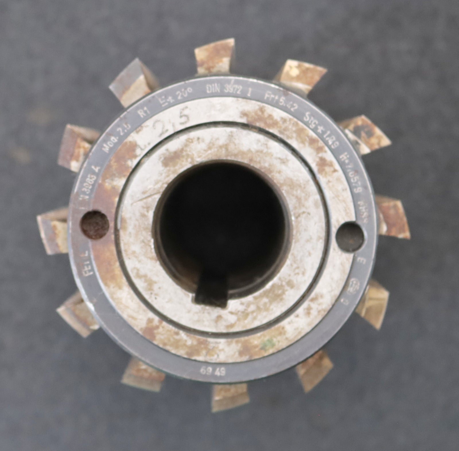 Bild des Artikels FETTE-Zahnrad-Wälzfräser-gear-hob-m=-2,5mm-20°-EGW-BPI-nach-DIN-3972