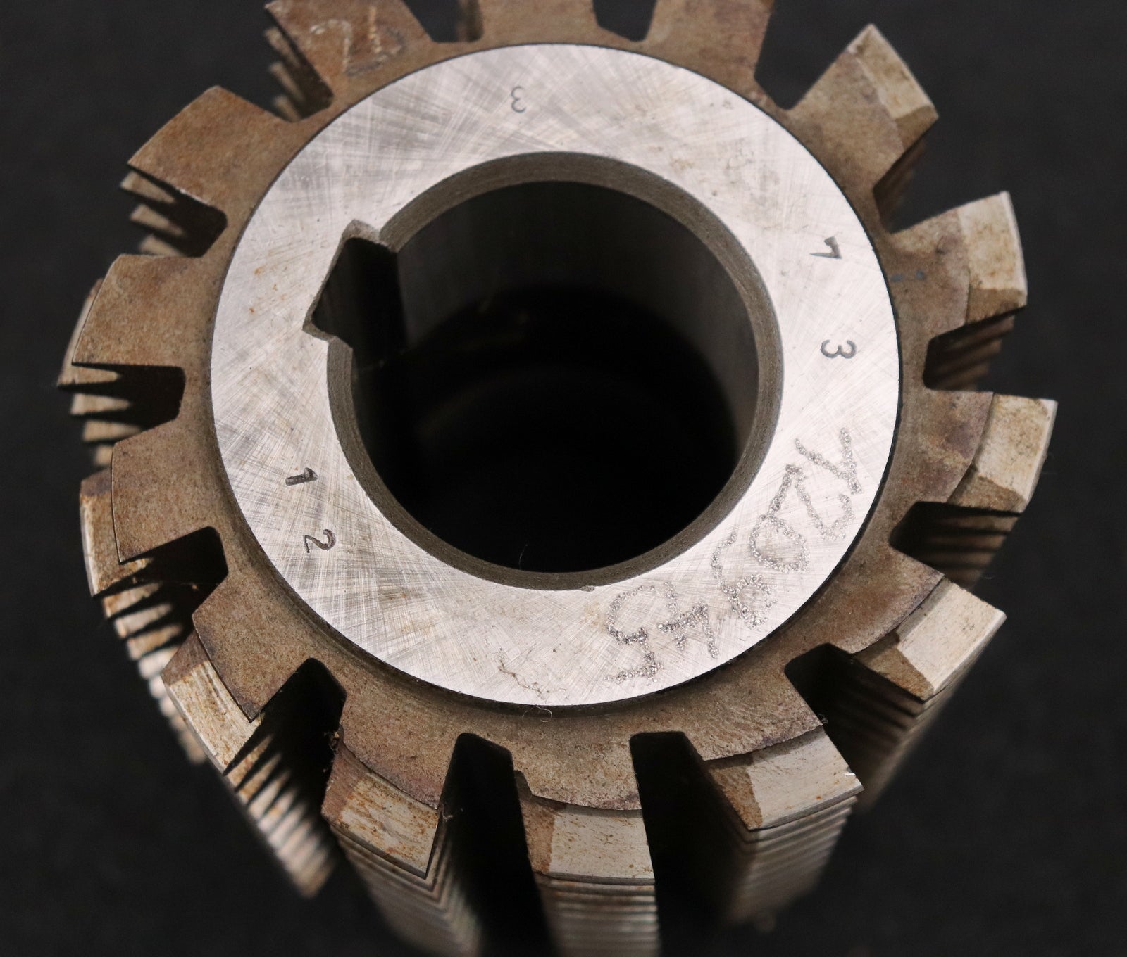 Bild des Artikels PWS-Zahnrad-Wälzfräser-gear-hob-m=-3,0mm-20°-EGW-BPII-DIN-3972-Ø101x108xØ40mm